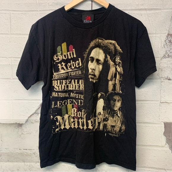 Bob Marley Men’s Tee Zion Rootswear - Picture 1 of 3
